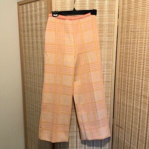 Vintage neon plaid pants